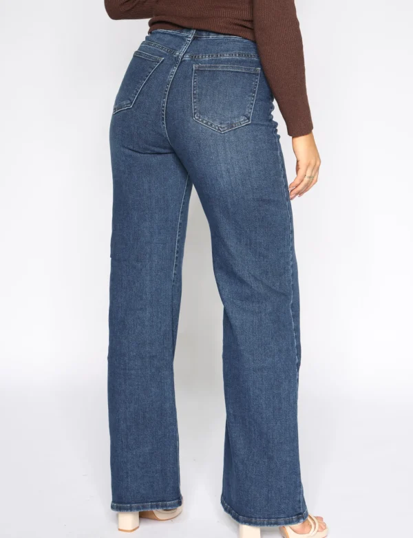 Hello Miss | Wide leg jeans H806-3 Blauw
