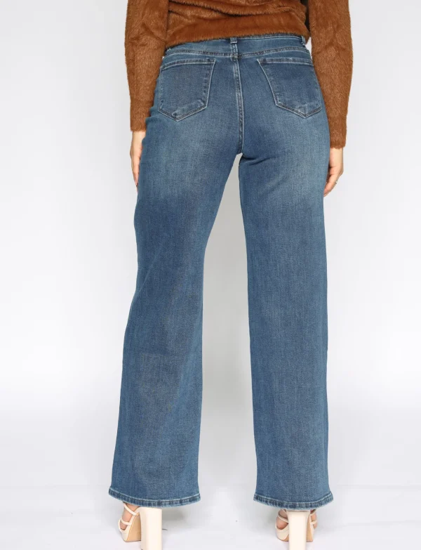 Hello Miss | Wide leg jeans HM5298-3 Blauw