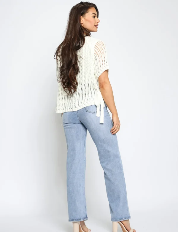 Hello Miss | Wide leg jeans H868-1 Blauw