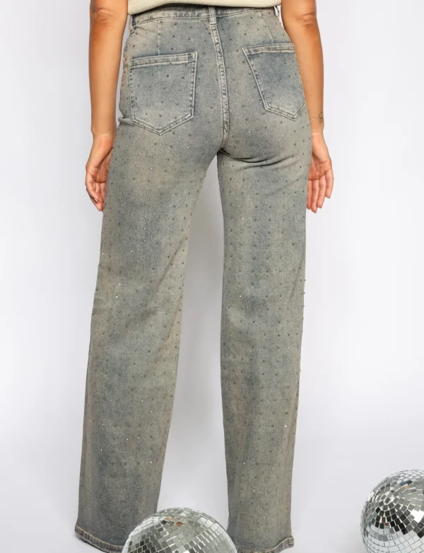 Hello Miss | Wide leg jeans HM6721-2 Blauw
