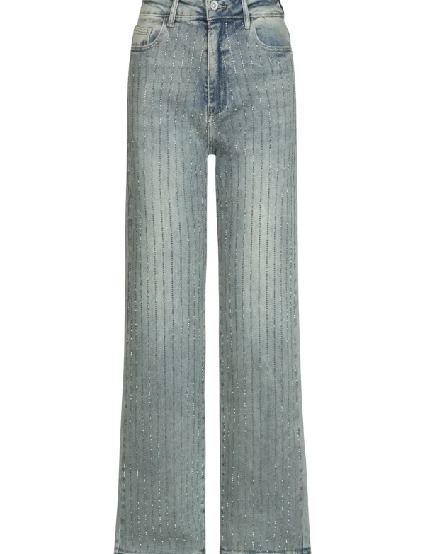 Hello Miss | Wide leg jeans HM6722-2 Beige