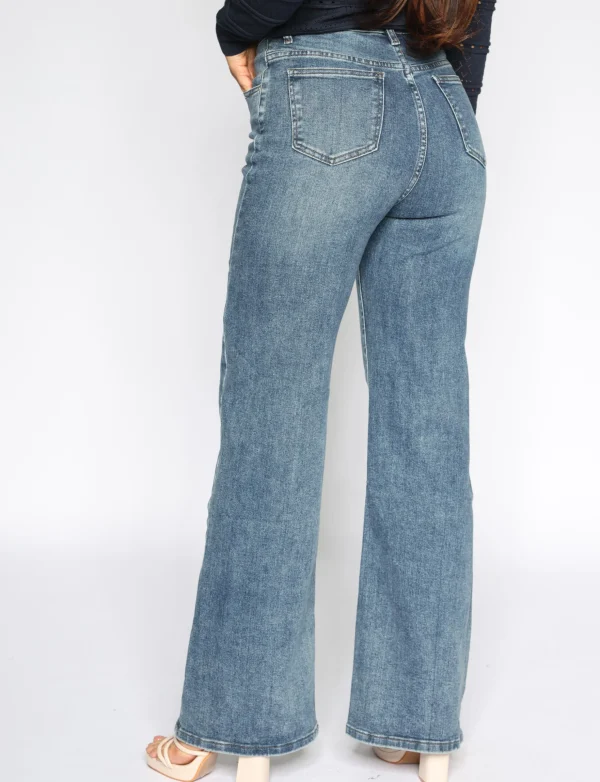 Hello Miss | Wide leg jeans H806-5 Blauw