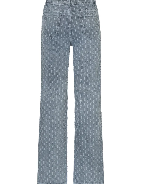 Hello Miss | Wide leg jeans H655-3 Grijs