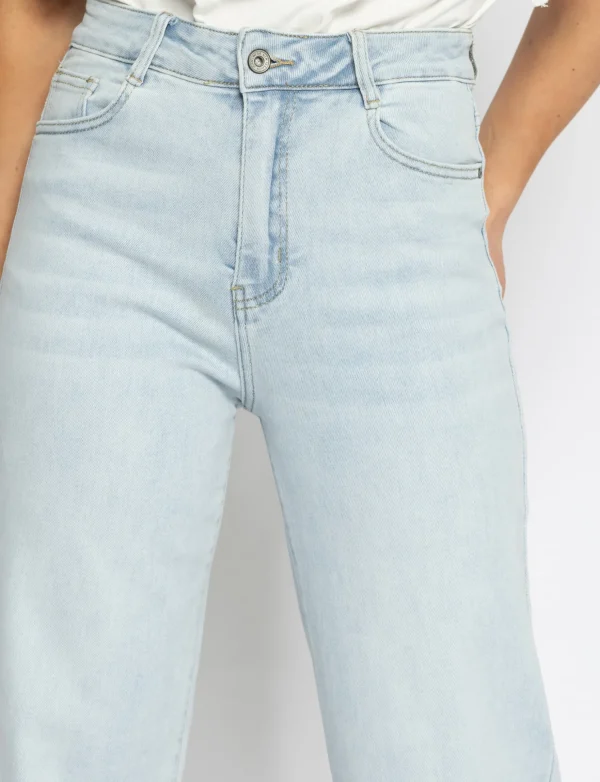 Hello Miss | Wide leg jeans, Super stretch Hilly-6 Blauw