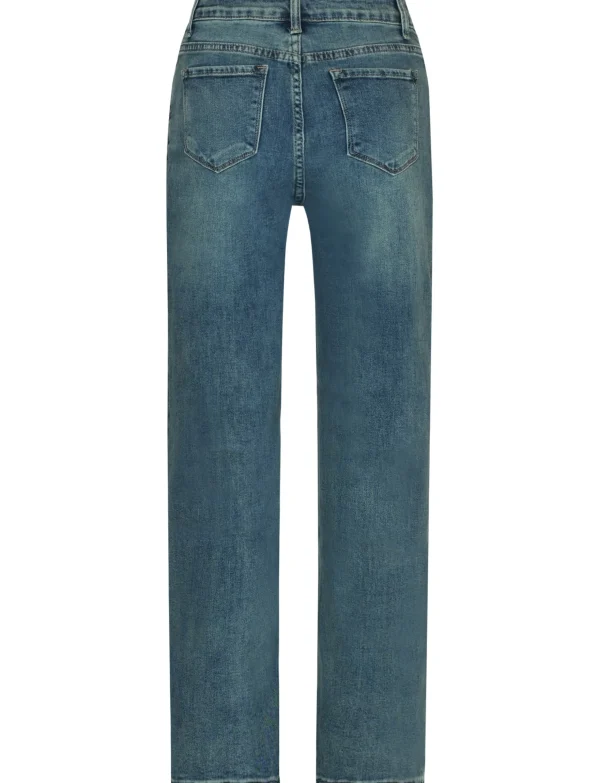 Hello Miss | Wide leg jeans HM5298-4 Blauw