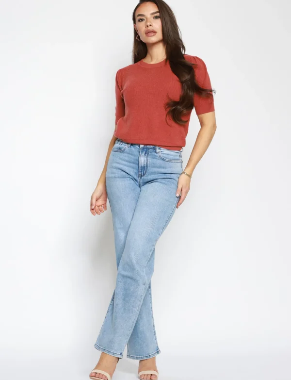 Hello Miss | Wide leg jeans HM5288 Blauw