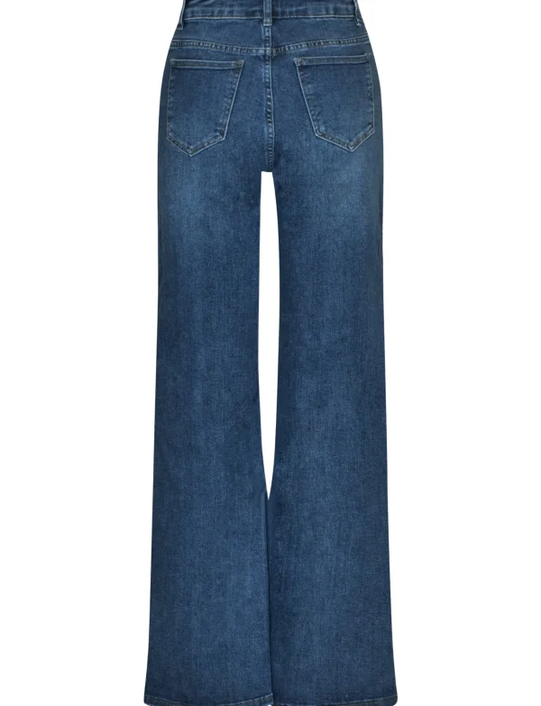 Hello Miss | Wide leg jeans H806-3 Blauw