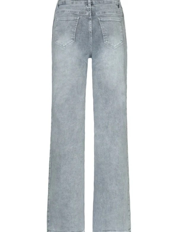 Hello Miss | Wide leg jeans H863-2 Grijs