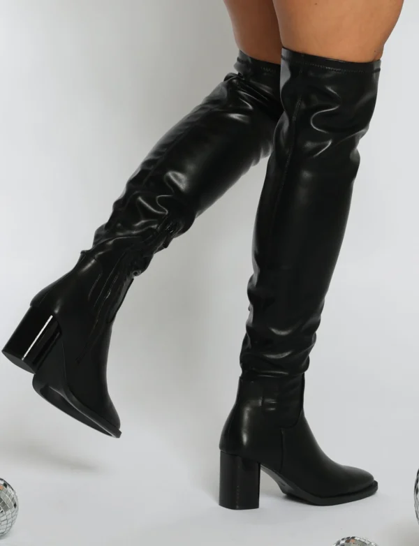 Hoge boot Kiki Zwart