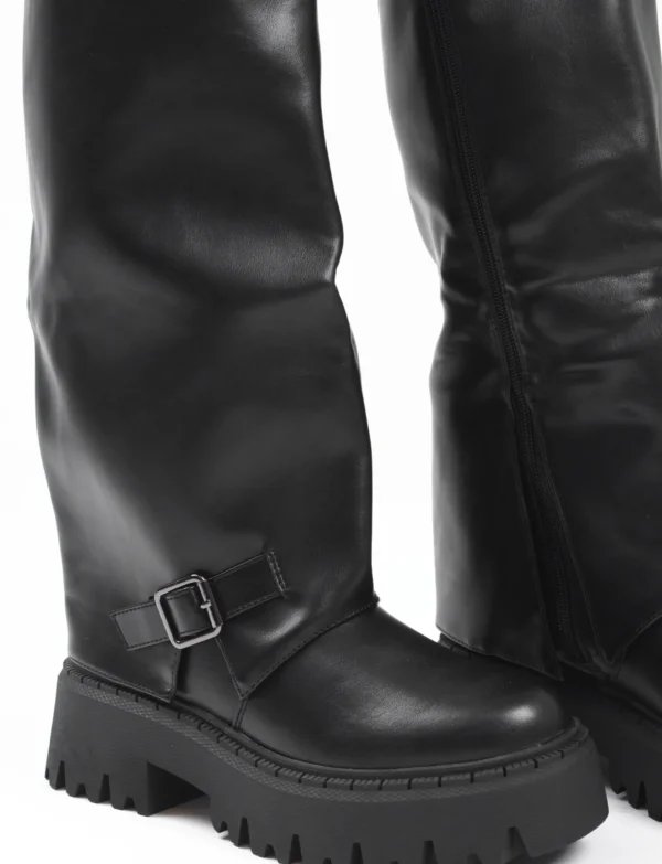 Hoge boot Mery Zwart