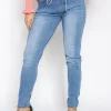 Jeans elastische band YH3766 Blauw