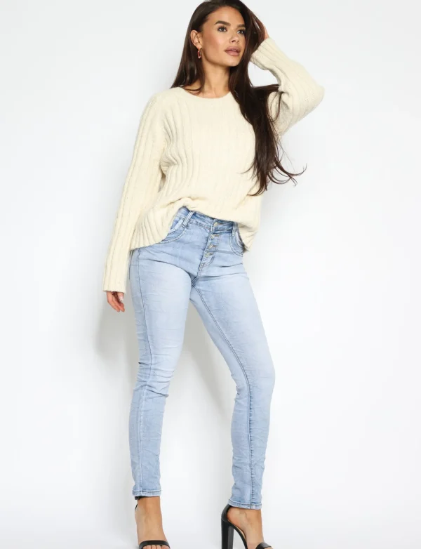 Jewelly | Skinny jeans JP2625 Blauw