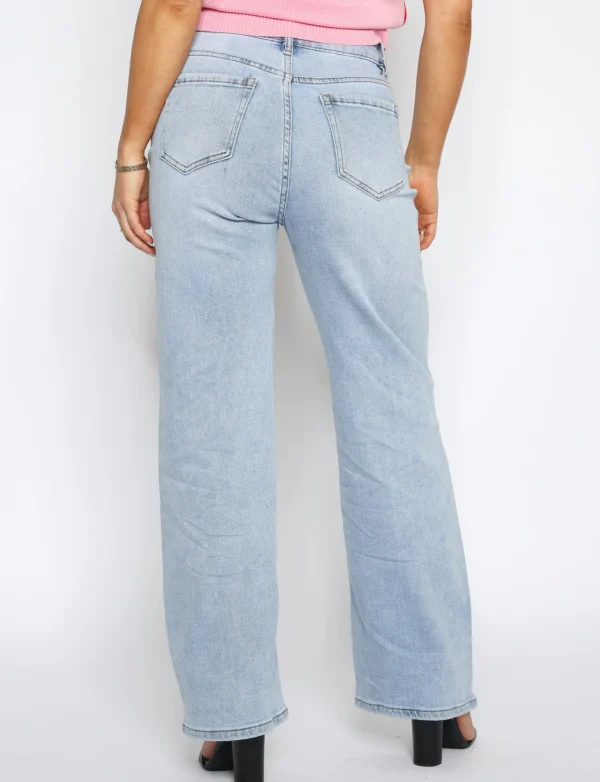 Jewelly | Wide leg jeans JW805 Blauw