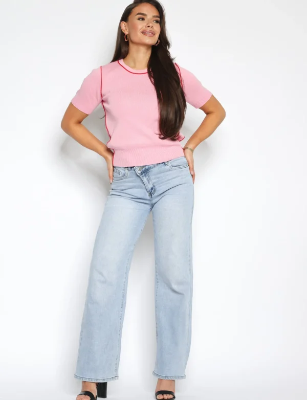 Jewelly | Wide leg jeans JW805 Blauw