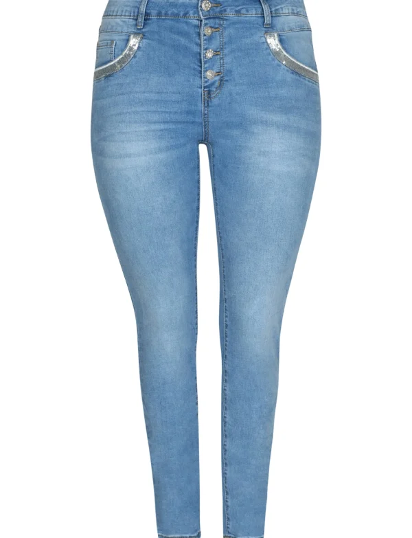 Karostar | Slim jeans K2574 Blauw