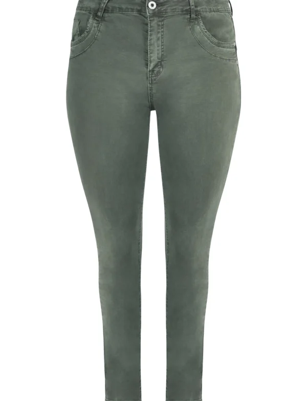 Karostar | Slim jeans K8213 Groen