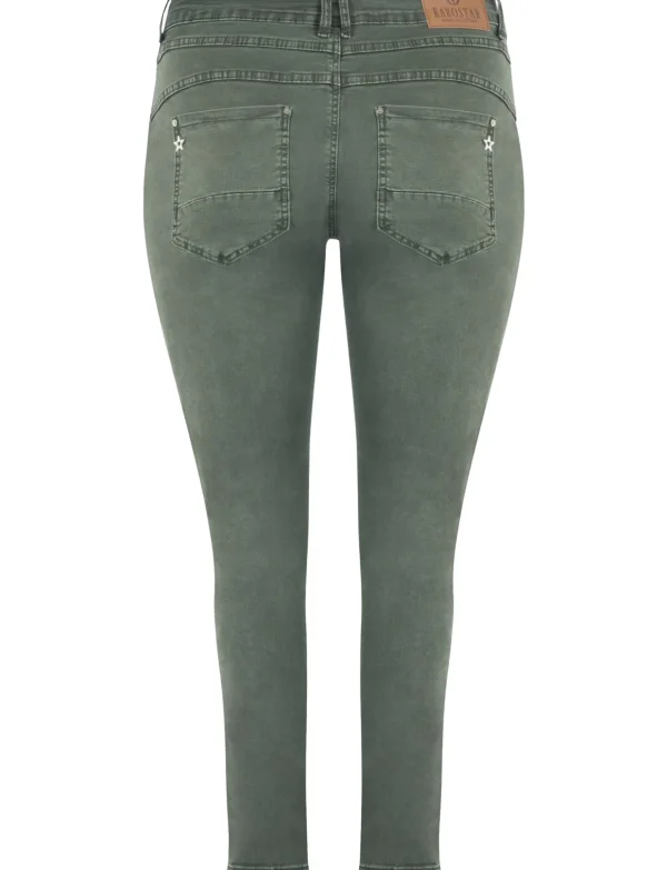 Karostar | Slim jeans K8213 Groen