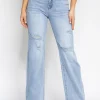 Kathy jeans | Wide leg jeans Juna Blauw