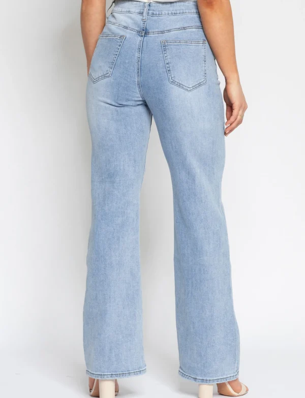 Kathy jeans | Wide leg jeans Juna Blauw