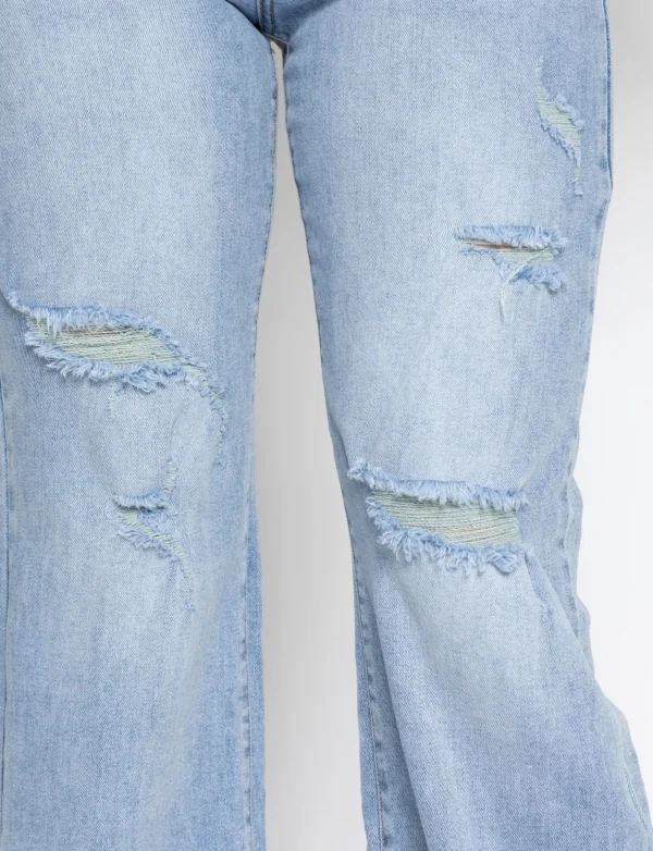 Kathy jeans | Wide leg jeans Juna Blauw