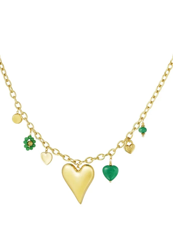 Ketting Juul Groen/ Goud