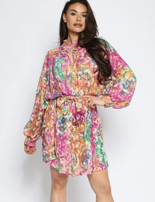Lange blouse Liva Roze