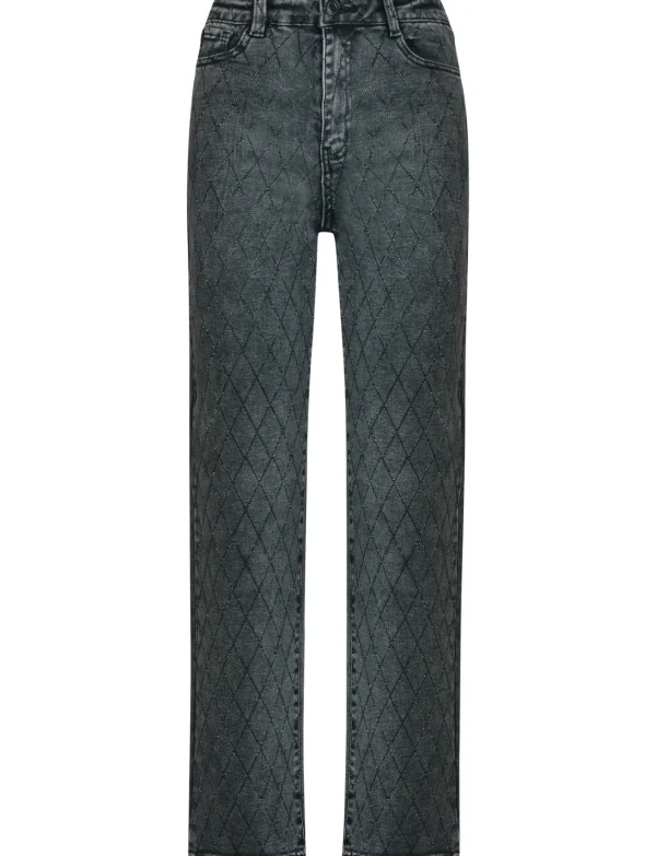 Laulia | Straight leg jeans T241-4 Grijs