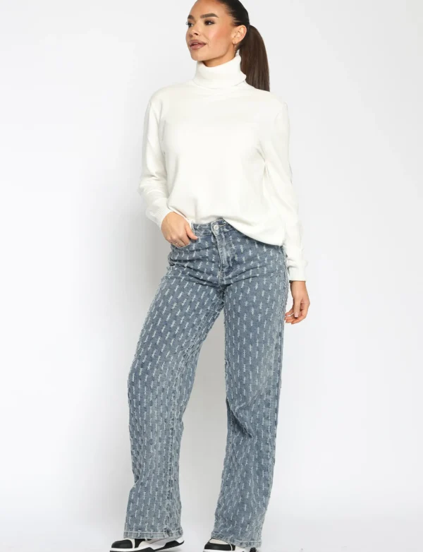 Laulia | Wide leg jeans T330 Blauw