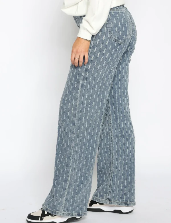 Laulia | Wide leg jeans T330 Blauw