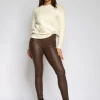Leatherlook legging Liddy Bruin
