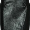 Leatherlook rok Nomae Zwart
