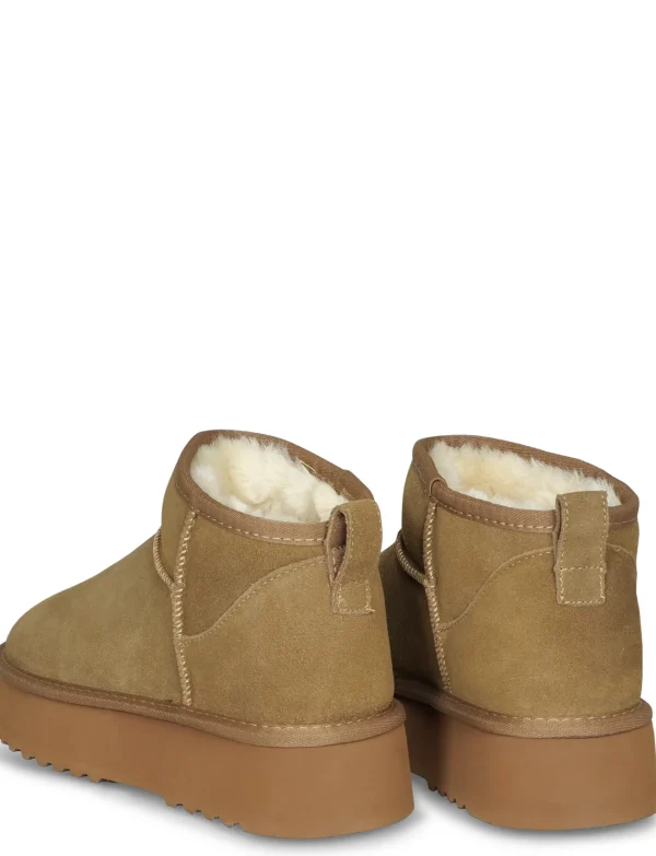 Lederen boot Ugie Camel