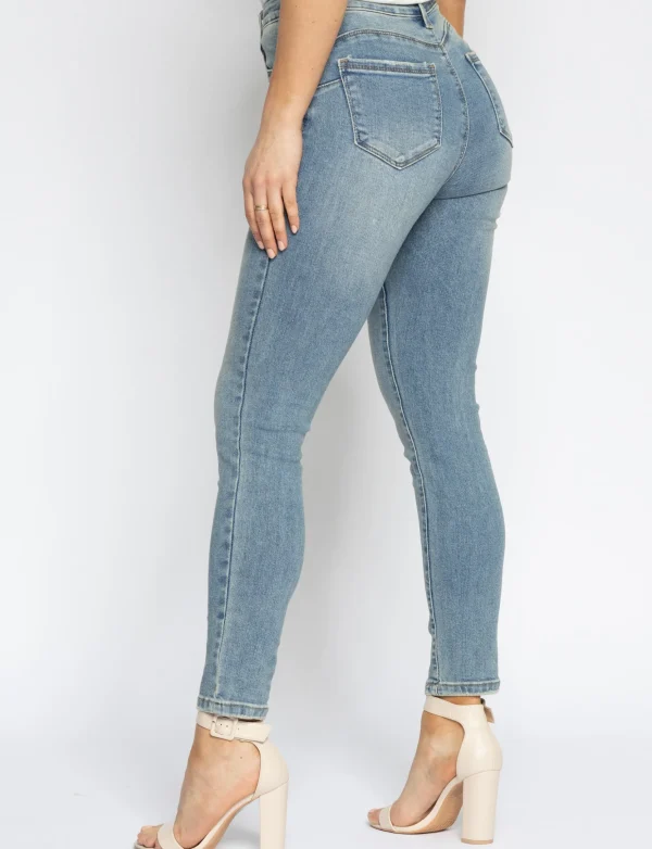 Miss bon | Skinny jeans Leney Blauw