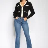 Nina Carter | Flared jeans P212-5 Blauw