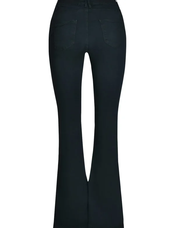 Norfy | Flared Jeans K586-1 Zwart