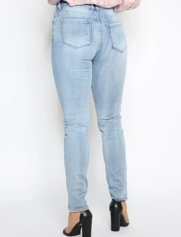 Norfy | Skinny jeans 8475-1 Blauw