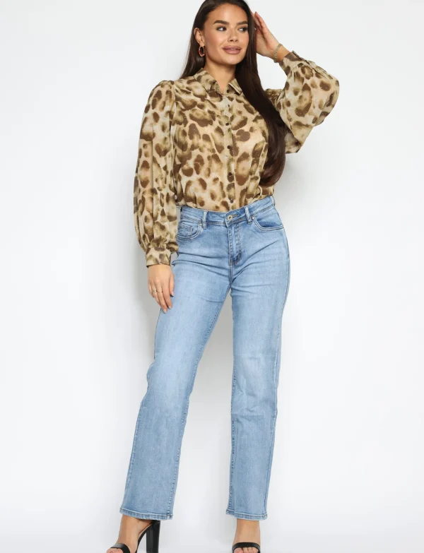 Norfy | Straight jeans 8491-1 Blauw