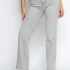 Norfy | Straight jeans 8631-1 Grijs