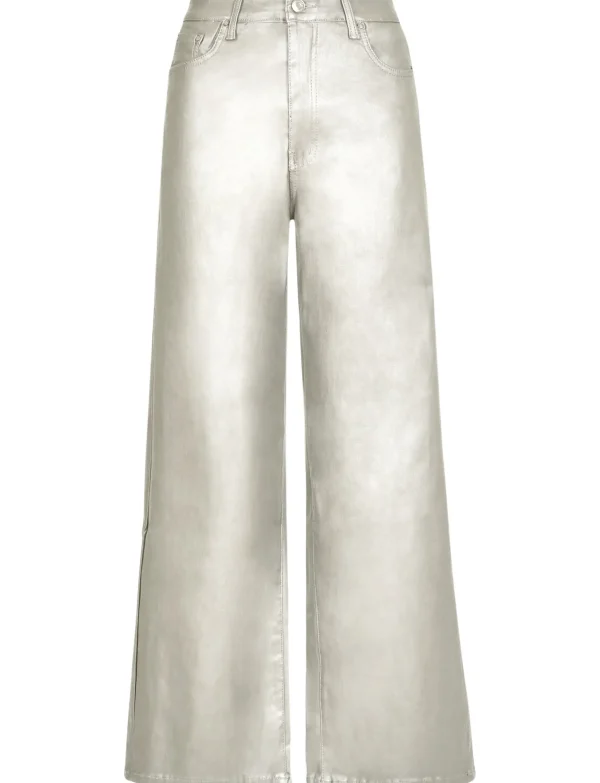 Norfy | Wide leg broek 8451 Goud