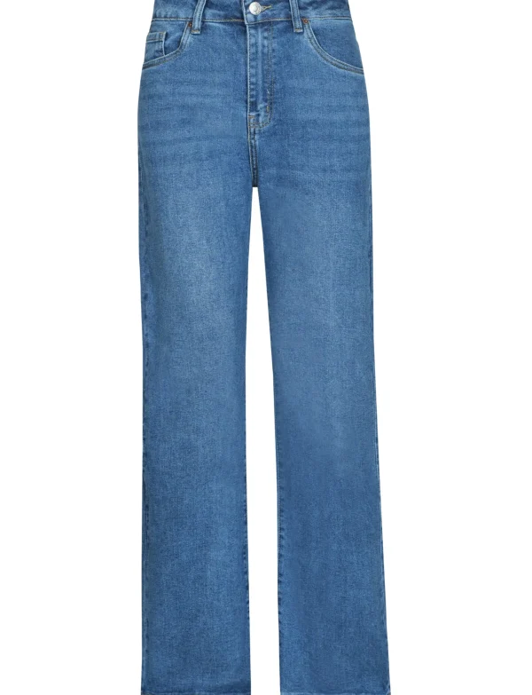 Norfy | Wide leg jeans 8346 Blauw