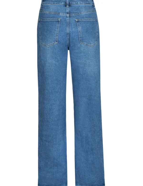Norfy | Wide leg jeans 8346 Blauw