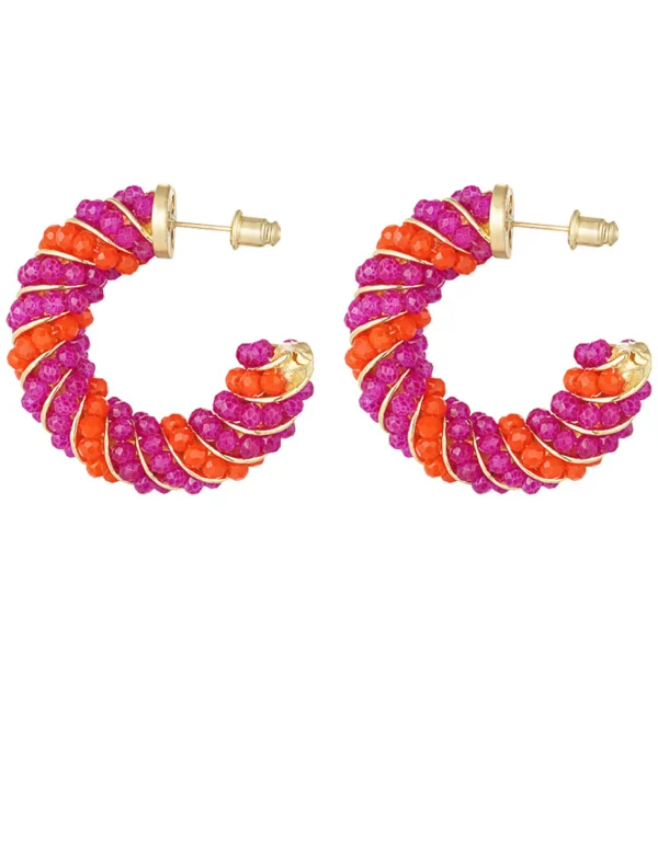 Oorbel Fleur Fuchsia