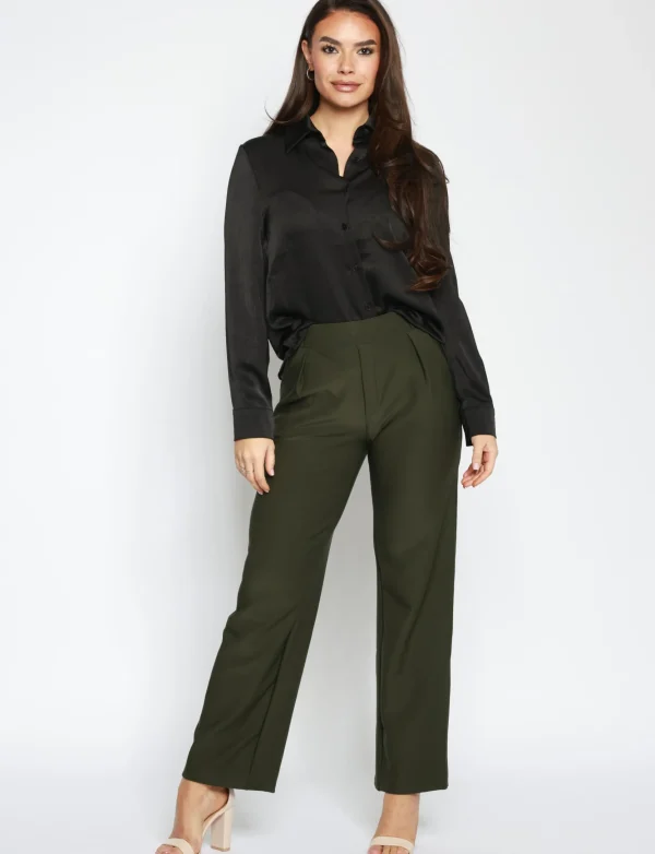 Pantalon Quinn Donkergroen