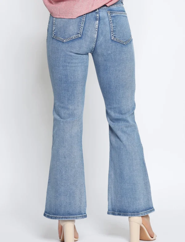 Queen Hearts | Flared jeans 997 Blauw