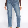 Queen Hearts | Mom jeans W3291 SUPER STRETCH Blauw