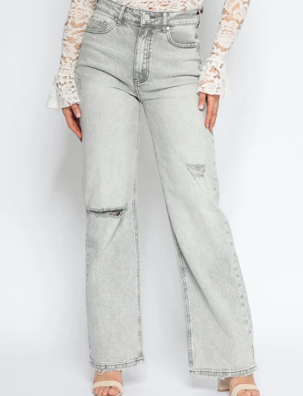 Queen Hearts | the Wide leg, full length Grijs