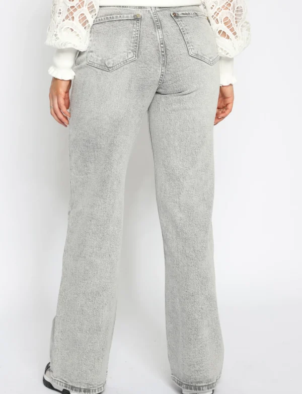 Queen Hearts | the Wide leg, High Waist W3368 Grijs