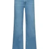 Queen Hearts | Wide leg, Straight jeans W3362 Blauw