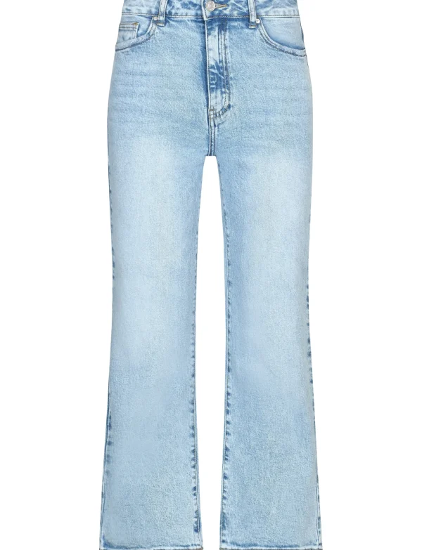 Queen Hearts | Wide leg, Straight jeans W3626 Lichtblauw