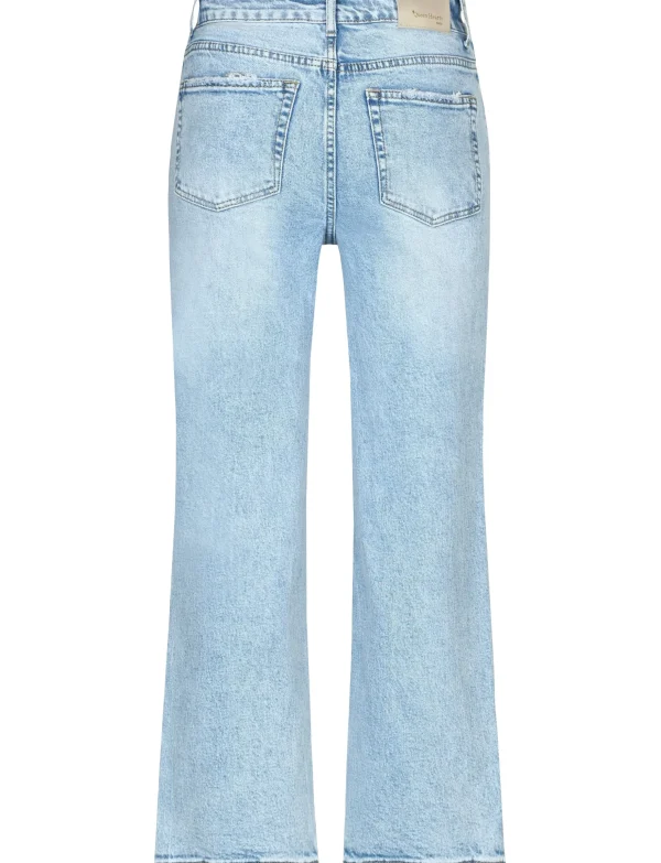 Queen Hearts | Wide leg, Straight jeans W3626 Lichtblauw